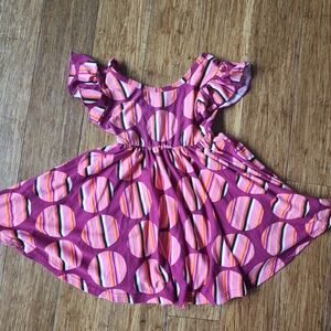 Dot Dot Smile Pink and Purple Striped Dress